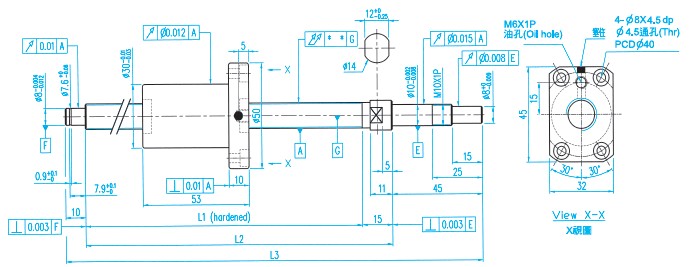 XSVR01210滾珠絲杠圖 XSVR01210滾珠絲杠價格圖